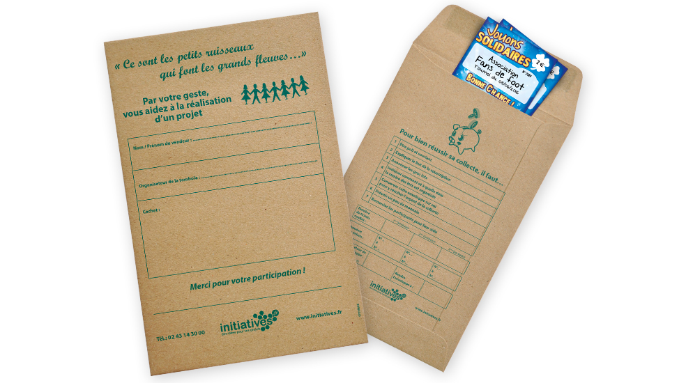 Distribution des billets de tombola