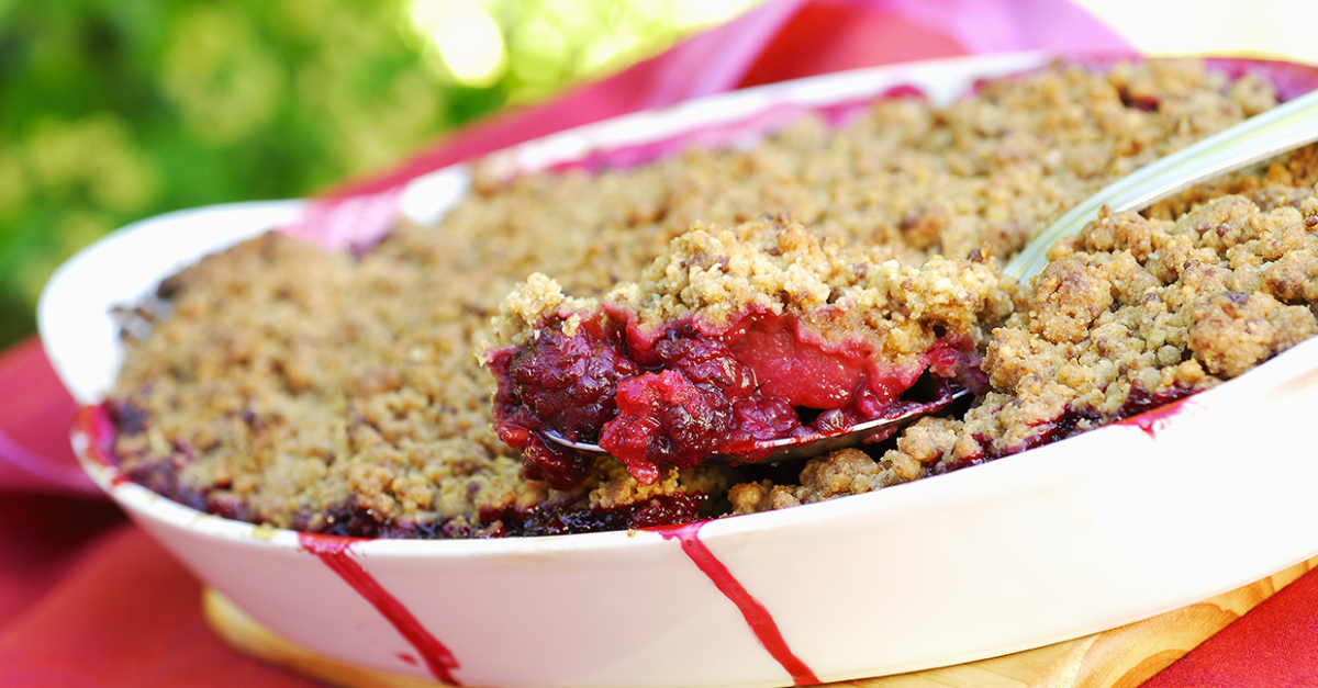 Crumble aux fruits rouges