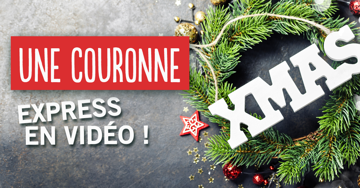 Une couronne de Noël végétale