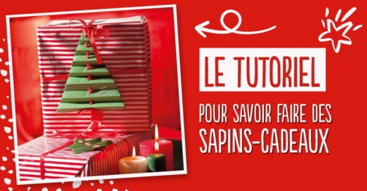 Faire des emballages sapins cadeaux !   [Tutoriel]