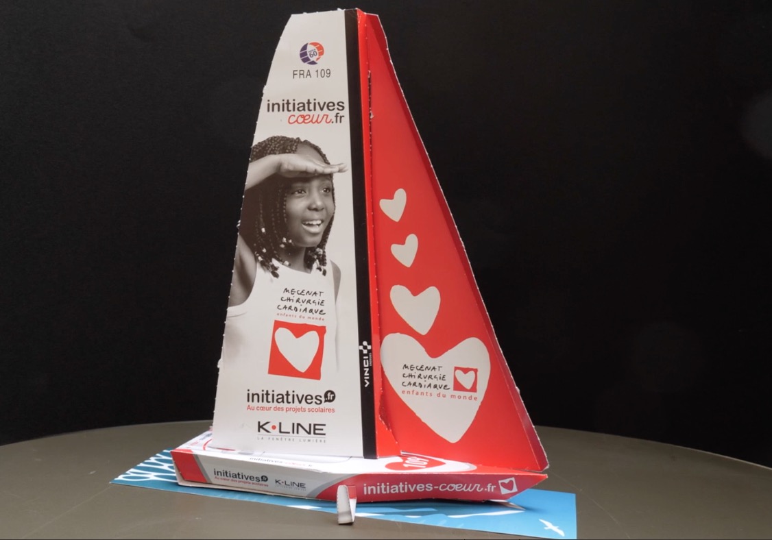 La maquette du bateau initiatives-cœur