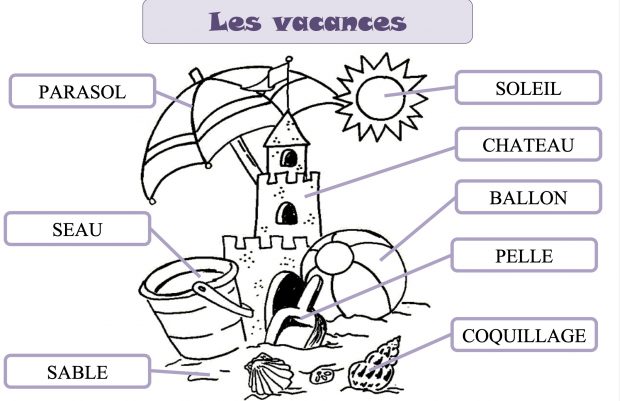 fiche vocabulaire vacances