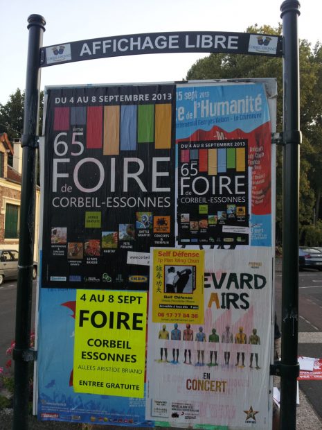 Panneau d'affichage pour annoncer votre manifestation