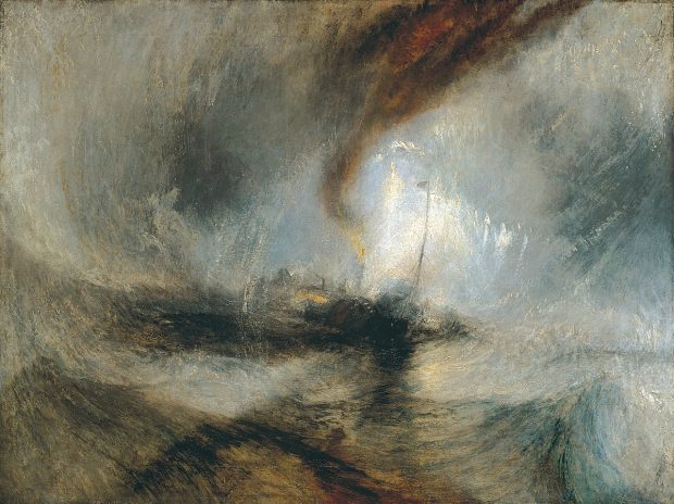 Vapeur dans une tempête de neige - W.Turner, 1842