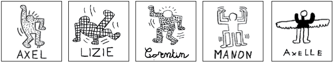Les silhouettes de Keith Haring
